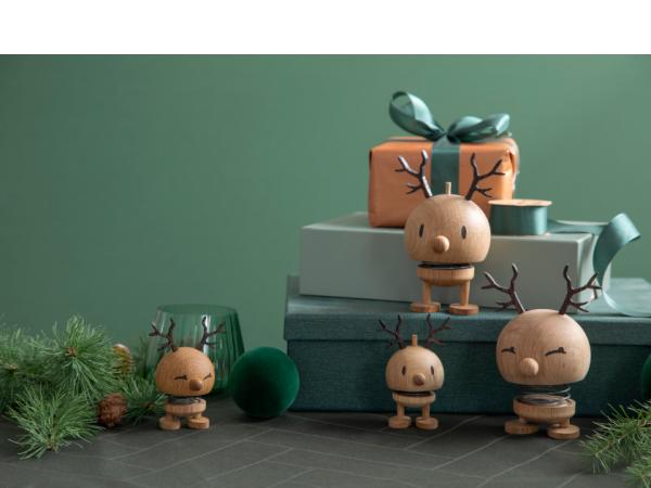 Hoptimist Reindeer Bumble Hoptimist 10,2 x 8,5 x 14 cm M Oak